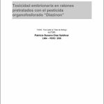 Toxicidad embrionaria en ratones pretratados con el pesticida organofosforado «Diazinon»