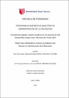 Competencias digitales y gestión académica en los docentes de la IE Mariscal Eloy Gaspar Ureta, Villa María del Triunfo, 2020