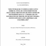 Efectividad de un módulo educativo sobre el nivel de conocimientos de sexualidad, prevención de infecciones de transmisión sexual y VIH/sida de los estudiantes de tercer año de secundaria-institución educativa República de Colombia-2014