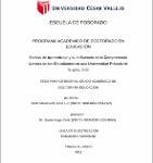Estilos de aprendizaje y su influencia en la comprensión lectora de los estudiantes en una universidad privada de Trujillo, 2020