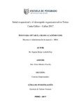 Salud ocupacional y el desempeño organizacional en Tottus Canta Callao – Callao 2017