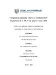 Competencia parental y valores en estudiantes de 5º de primaria de la I.E.P. San Ignacio Comas, 2014.