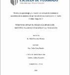 Estilos de aprendizaje y su relación con el nivel de rendimiento académico de los alumnos del primer año de secundaria de la I.E. Santo Toribio. Rioja 2018