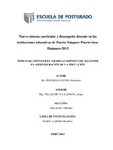 Nuevo sistema curricular y desempeño docente en las instituciones educativas de Puerto Súngaro-Puerto Inca- Huánuco-2015