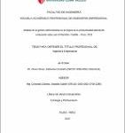 Análisis de la gestión administrativa en la mejora de la productividad laboral del restaurante video pub El Bandido. Castilla – Piura. 2019