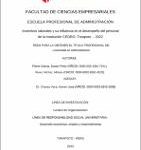 Incentivos laborales y su influencia en el desempeño del personal de la institución CEDRO, Tarapoto – 2022