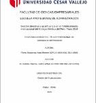 Gestión directiva y su influencia en el fortalecimiento institucional del Colegio Médico del Perú, Piura 2019