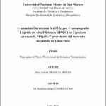 Evaluación Ocratoxina A (OTA) por Cromatografía Liquida de Alta Eficiencia (HPLC) en Capsicum annuum L. “Páprika” procedente del mercado mayorista de Lima-Perú