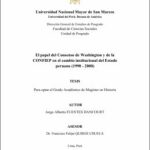 El papel del Consenso de Washington y de la CONFIEP en el cambio institucional del Estado peruano (1990 – 2000)