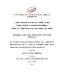 La incidencia del control interno en la gestión y rentabilidad de la MYPE El Ebanista EIRL. Rubro carpintería y anexos del distrito de Villa El Salvador 2015