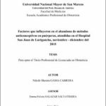 Factores que influyeron en el abandono de métodos anticonceptivos en puérperas, atendidas en el Hospital San Juan de Lurigancho, noviembre – diciembre del 2015