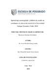 Aprendizaje autorregulado y hábitos de estudio en estudiantes de educación inicial de la Universidad Enrique Guzmán y Valle, 2018
