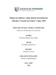 Manejo de conflictos y clima laboral en la institución educativa “Coronel José Gálvez” Comas. 2018
