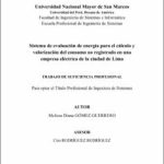 Sistema de evaluación de energía para el cálculo y valorización del consumo no registrado en una empresa eléctrica de la ciudad de Lima