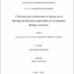 Técnicas de lichtenstein y nyhus en el manejo de hernias inguinales en el hospital Militar Central