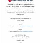 Implementación del plan de seguridad y salud ocupacional, para reducir los riesgos laborales en la empresa Sarmecon S.A.C, Chimbote – 2020