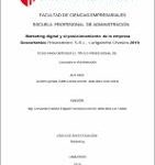 Marketing digital y el posicionamiento de la empresa Descartables Proveedores S.R.L., Lurigancho Chosica 2019