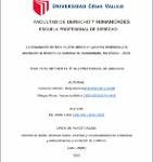 La incautación de bien mueble afecto en garantía mobiliaria y la afectación al derecho de defensa del demandado, Miraflores – 2020