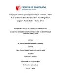 Los juegos verbales y la expresión oral en los niños y niñas de la Institución Educativa Inicial N° 323 “Augusto B. Leguía”. Puente Piedra – Lima. 2014