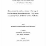 Determinación de nitritos y nitratos en hot dogs de consumo directo por estudiantes del 5º y 6º grado de educación primaria del distrito de Villa el Salvador