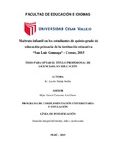Maltrato infantil en los estudiantes de quinto grado de educación primaria de la institución educativa “San Luis Gonzaga” – Comas, 2015