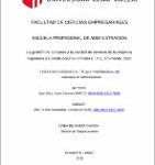 La gestión de compras y la calidad de servicio de la empresa Ingeniería y Construcciones Victoria E.I.R.L, Chimbote, 2022