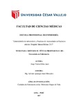 Conocimiento de tuberculosis y Practicas de Autocuidado en Pacientes adultos. Hospital Marino Molina 2017