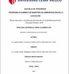 Gestión educativa y competencias docentes de una Unidad Educativa Fiscal, Guayaquil, Ecuador, 2019
