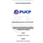 Inclusión financiera y pobreza en el Perú, 2013-2019