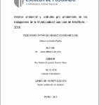 Gestión ambiental y actitudes pro ambientales de los trabajadores de la Municipalidad San Juan de Miraflores – 2018.