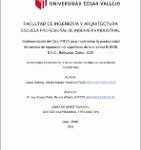 Implementación del Ciclo PHVA para incrementar la productividad del servicio de reparación de cigüeñales de la empresa BUDGE S.A.C., Bellavista, Callao, 2020