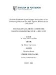Gestión administrativa percibida por los docentes en los institutos públicos de educación superior del Cercado de Lima, 2015