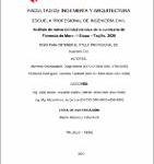 Análisis de vulnerabilidad sísmica de la comisaria de Florencia de Mora – I Etapa – Trujillo, 2020