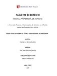 La Economía Procesal en las demandas de alimentos en el Distrito Judicial del Callao del 2014 al 2016