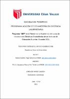 Programa “ABP” en el rendimiento académico del curso de instalaciones eléctricas domiciliarias de un instituto de educación superior. Ecuador 2021