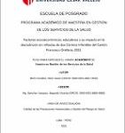 Factores socioeconómicos, educativos y su impacto en la desnutrición en niños/as de dos Centros Infantiles del Cantón Francisco Orellana, 2021