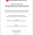 Percepción de los docentes sobre la gestión escolar en época de crisis sanitaria en instituciones educativas de Lima Norte, 2021
