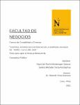 Control interno de existencias de la empresa Envases de Vidrio – S. A. C. Lima, 2020