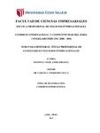 Comercio internacional y competitividad del jurel congelado peruano 2008-2016