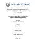 Relación del monitoreo y acompañamiento con las competencias pedagógicas de la I. E. Augusto B. Leguía, Puente Piedra, 2016
