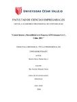 Control interno y rentabilidad en la Empresa ADM Aduanas S.A.C., Callao, 2015