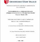 Gestión administrativa y su relación con la innovación pedagógica de los docentes de la IE Rodrigo Chávez González Guayaquil – Ecuador, 2020