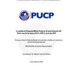 La gestión de Responsabilidad Social en el sector bancario del Perú: caso de los bancos BCP y BBVA en el año 2019