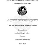 La hermenéutica como filosofía práctica: consecuencias éticas y políticas de la filosofía de Hans-Georg Gadamer