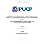 Análisis de impacto regulatorio de la creación del Registro Nacional de Equipos Terminales Móviles para la Seguridad en el Perú