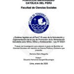 ¿Quiénes legislan en el Perú? El caso de la formulación y reglamentación de la Ley de Promoción de la Alimentación Saludable para Niños, Niñas y Adolescentes – Ley N°30021