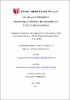 Inteligencia emocional y aprendizaje de lectoescritura en niños del primer grado de la I.E.P.A.C. Nuestra Señora de Fátima, Cusco 2021