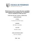 Método de proyectos en el desarrollo de las capacidades emprendedoras en las estudiantes del 5° de secundaria de la I.E. República de Chile Lince-2017