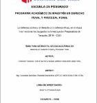 La defensa pública y el derecho a la defensa eficaz, en la etapa intermedia en los Juzgados de Investigación Preparatoria de Tarapoto, 2019 – 2020