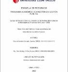 La ley del servicio civil y su relación con la gestión del empleo en la Municipalidad provincial del Cusco – 2021